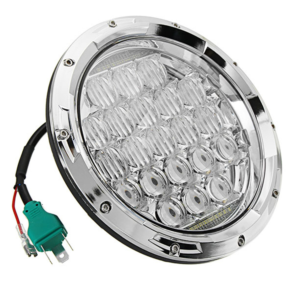 75W-IP67-6500K-5DLens-7Inches-Motorcycle-Stainless-LED-Headlights-HighLow-Beam-1325719