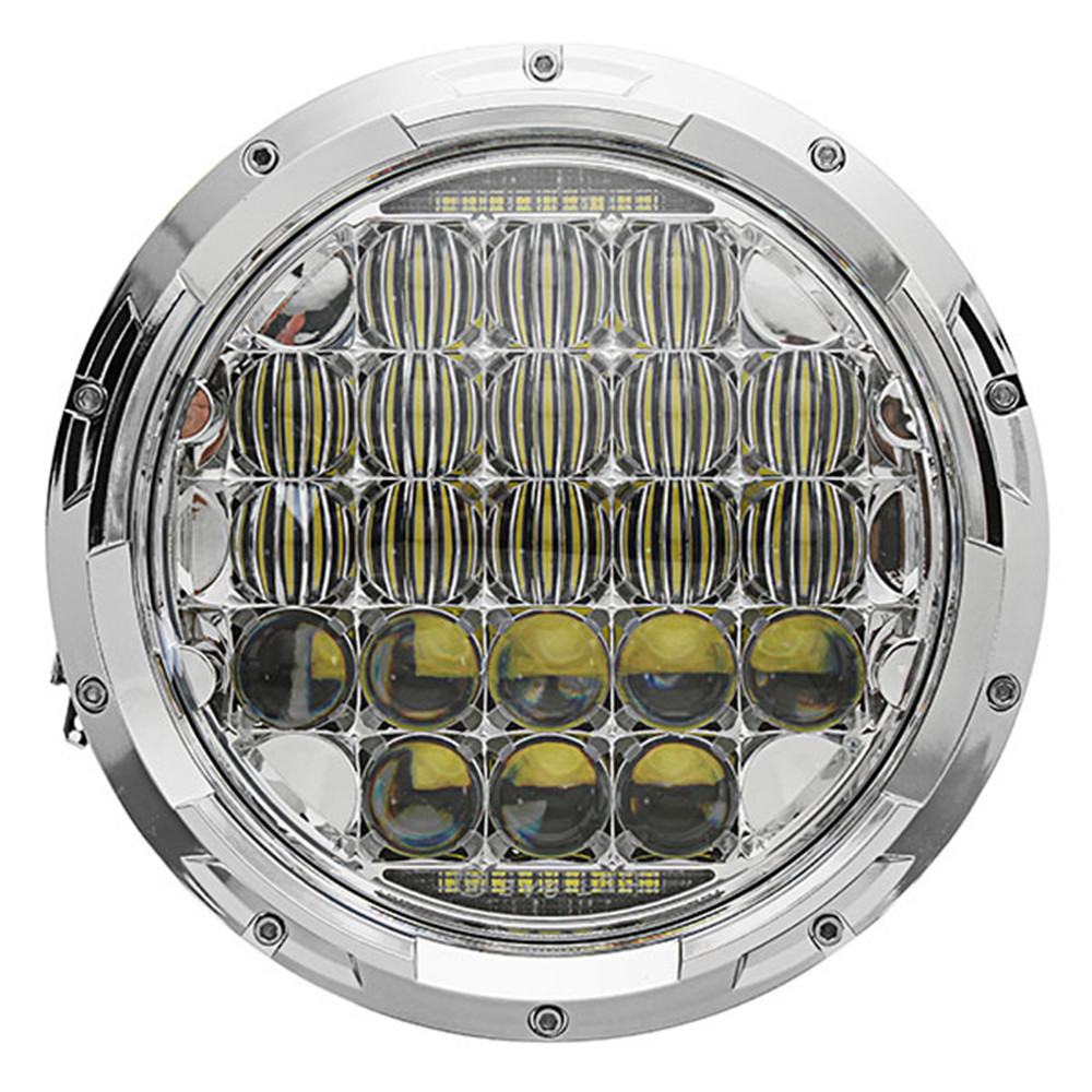 75W-IP67-6500K-5DLens-7Inches-Motorcycle-Stainless-LED-Headlights-HighLow-Beam-1325719