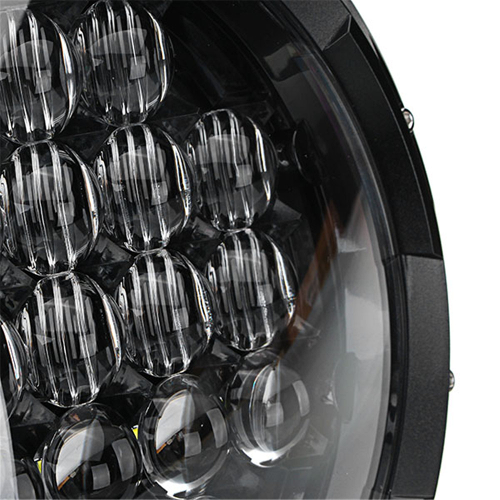 75W-IP67-6500K-5DLens-7Inches-Motorcycle-Stainless-LED-Headlights-HighLow-Beam-1325719