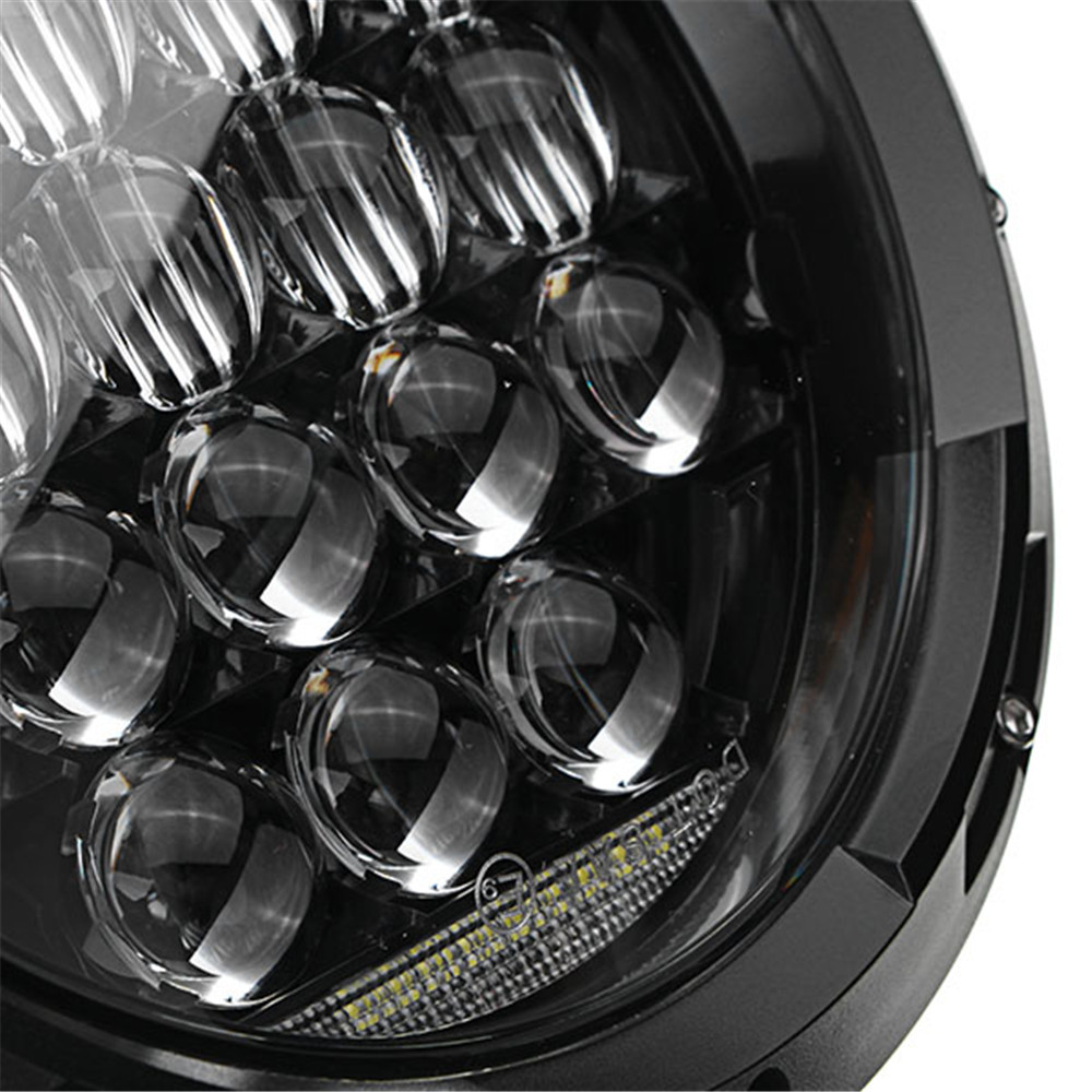 75W-IP67-6500K-5DLens-7Inches-Motorcycle-Stainless-LED-Headlights-HighLow-Beam-1325719