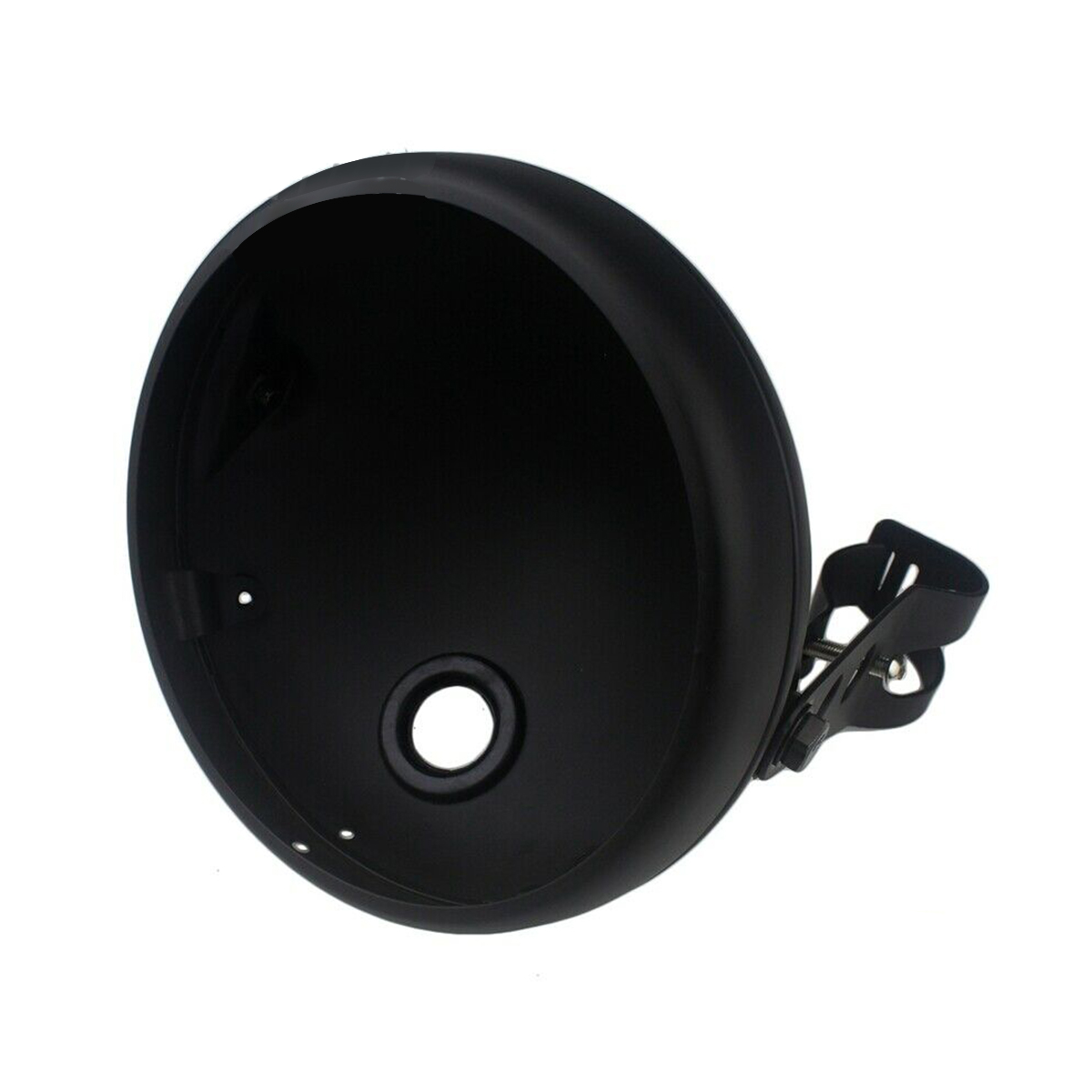 7inch-Motorcycle-Headlight-Housing-Cover-Mount--Bracket-Round-Headlamp-Black-1695769