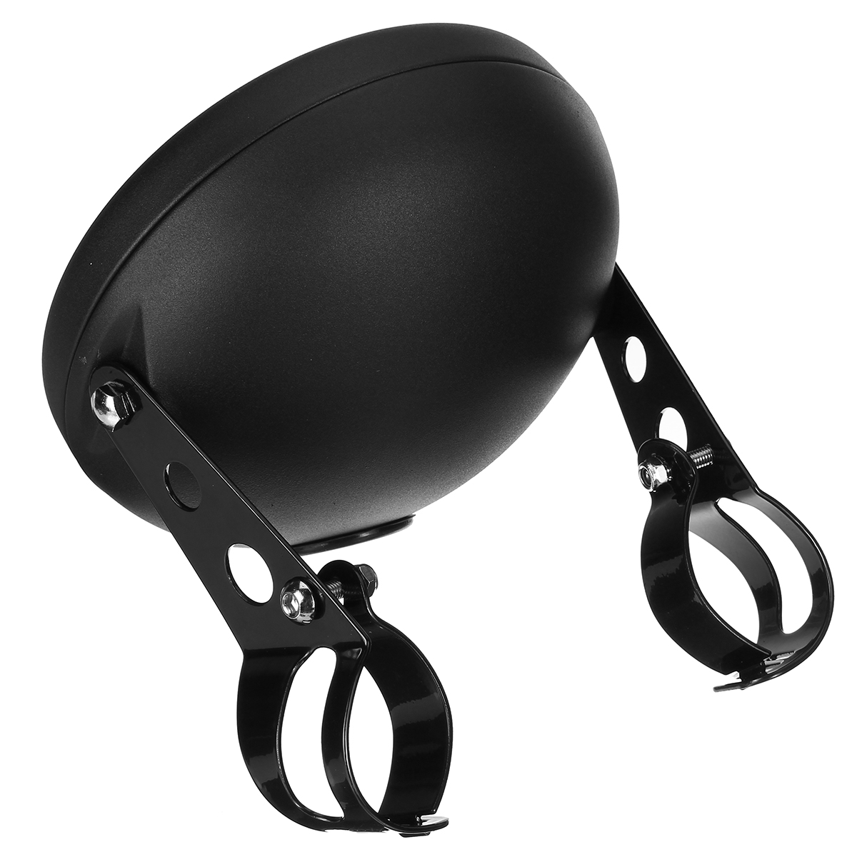 7inch-Motorcycle-Headlight-Housing-Cover-Mount--Bracket-Round-Headlamp-Black-1695769