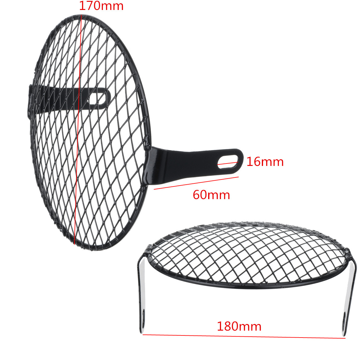 7inch-Motorcycle-Headlight-Mesh-Grill-Mask-Protector-Guard-SquareRhombus-Cover-1219497