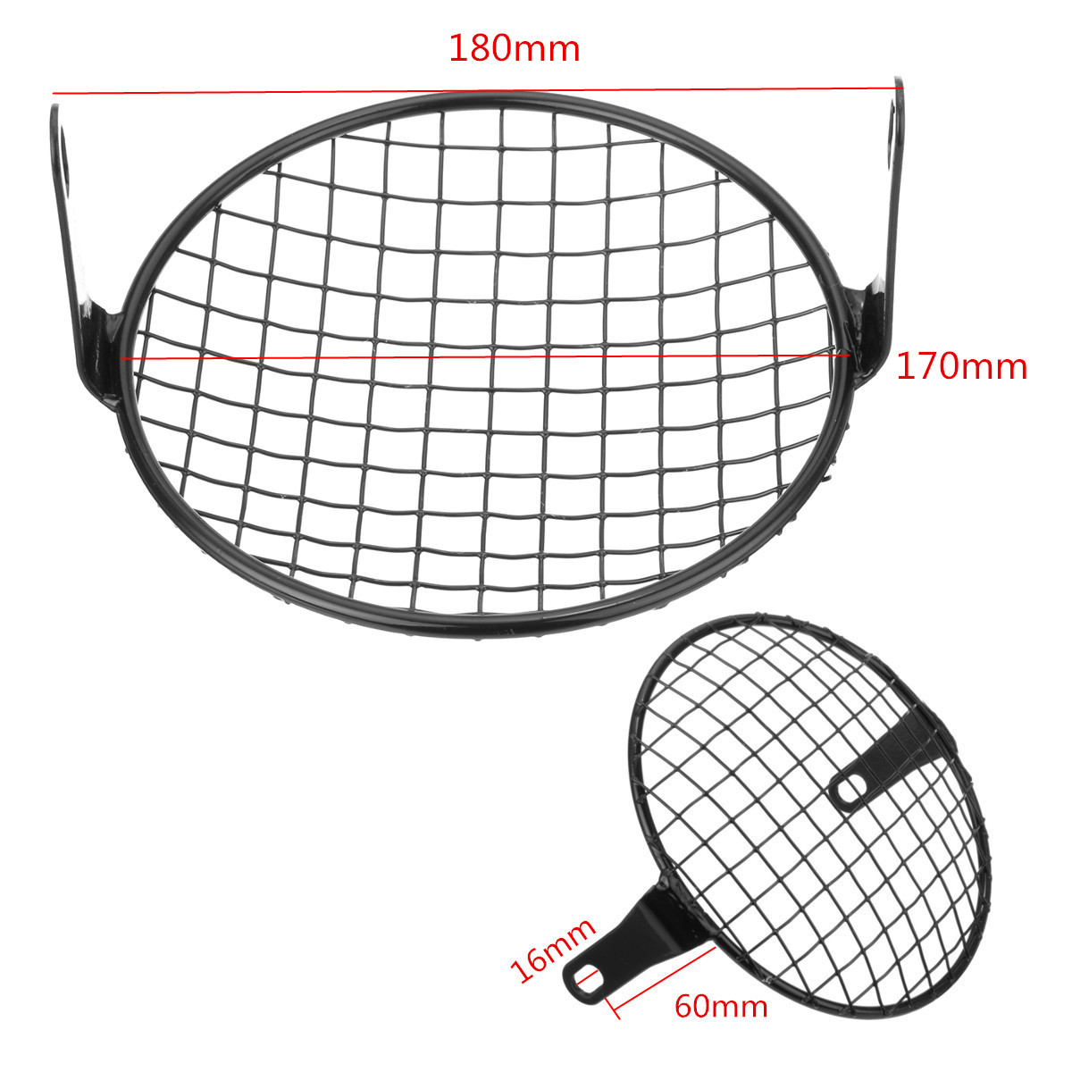 7inch-Motorcycle-Headlight-Mesh-Grill-Mask-Protector-Guard-SquareRhombus-Cover-1219497