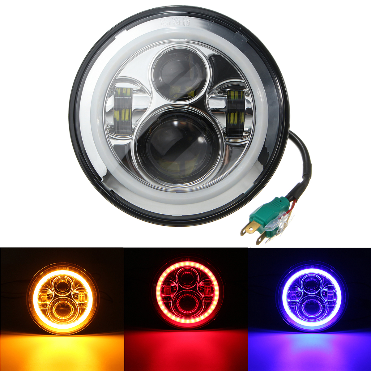 7inch-Round-HiLo-Beam-LED-Halo-Ring-DRL-Signal-Lamp-Headlights-For-HarleyJeep-1133002