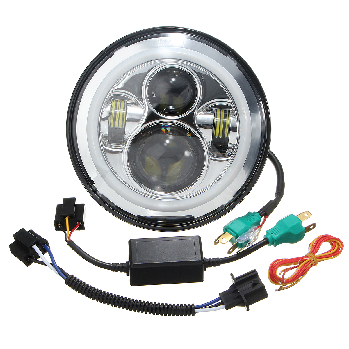 7inch-Round-HiLo-Beam-LED-Halo-Ring-DRL-Signal-Lamp-Headlights-For-HarleyJeep-1133002