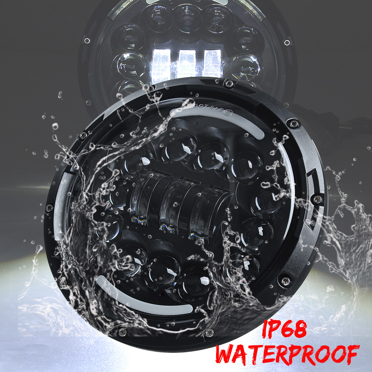 7quot-Motorcycle-LED-Headlight-Projector-Halo-Angel-Eye-Hi-Lo-Beam-Turn-Signal-DRL-1734837