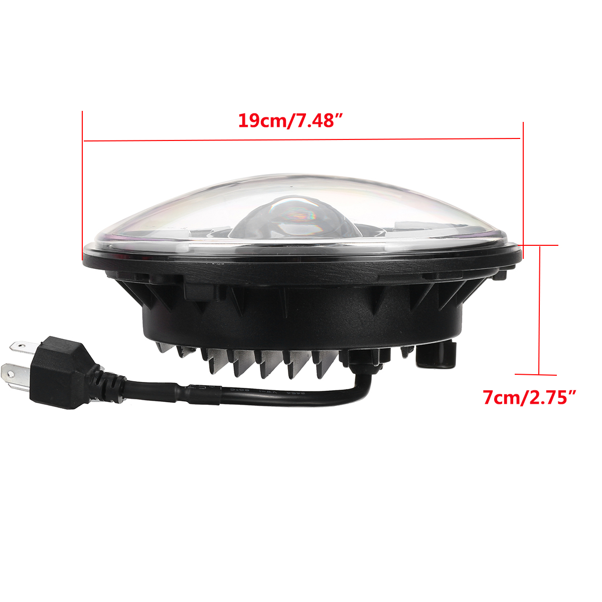 7quot-Motorcycle-LED-Projector-Headlight-Hi-Lo-Beam-Round-For-Jeep-For-Wrangler-1734874