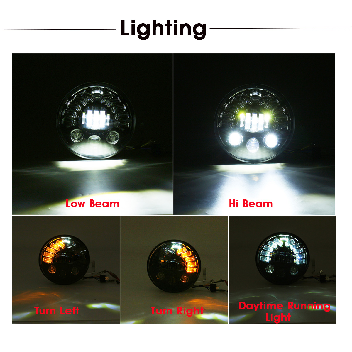 7quot-Projector-LED-Headlights-HiLo-Beam-DRL-Turn-Signal-Light-For-Harley-Davidson-1631949