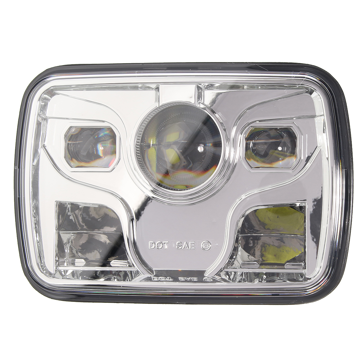 7x6inch-LED-DRL-32W-HID-Bulbs-HighLow-Beam-Front-Headlight-Headlamp-Assembly-1118897