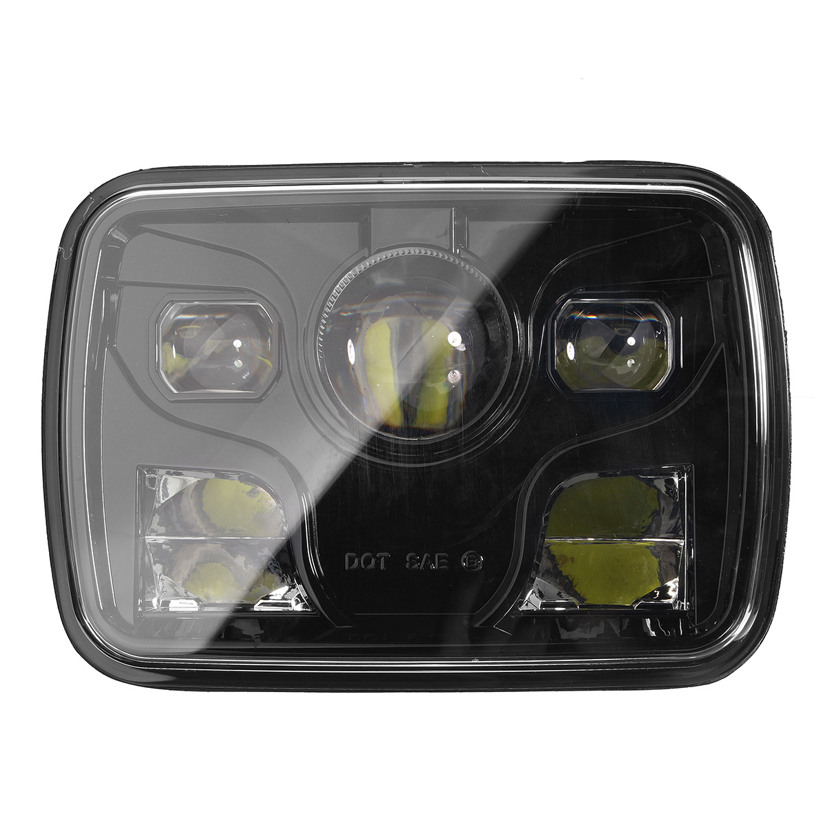 7x6inch-LED-DRL-32W-HID-Bulbs-HighLow-Beam-Front-Headlight-Headlamp-Assembly-1118897