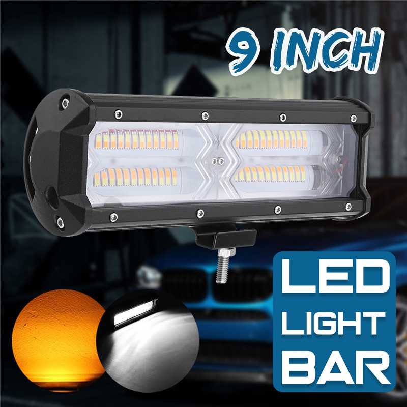9inch-48-LED-DC9-32V-144W-14400LM-6500-7000k-IP68-Headlights-White--Yellow-Strobe-Light-1490110