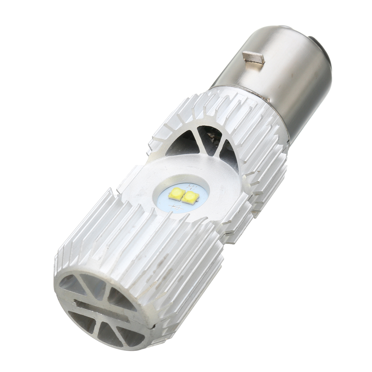 BA20D-1200LM-6000K-4-LED-Scooter-HiLo-Motorbike-Moped-ATV-Headlight-Fog-Lamp-Bulb-1221978