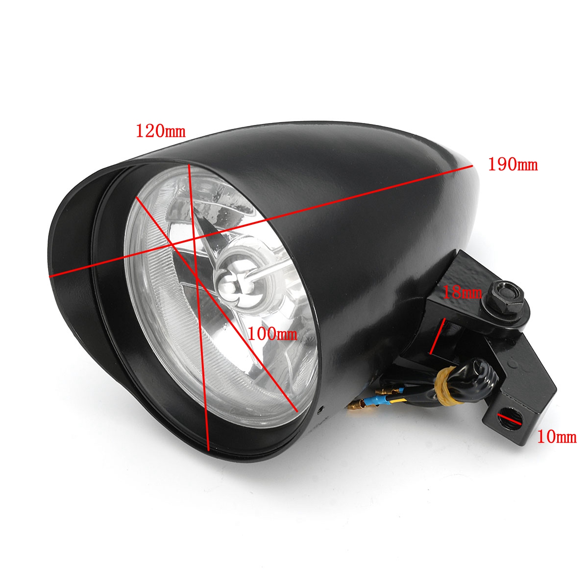 Bullet-Tri-Bar-47inch-Headlight-For-Harley-Sportster-Dyna-Softail-Chopper-FXST-1189766
