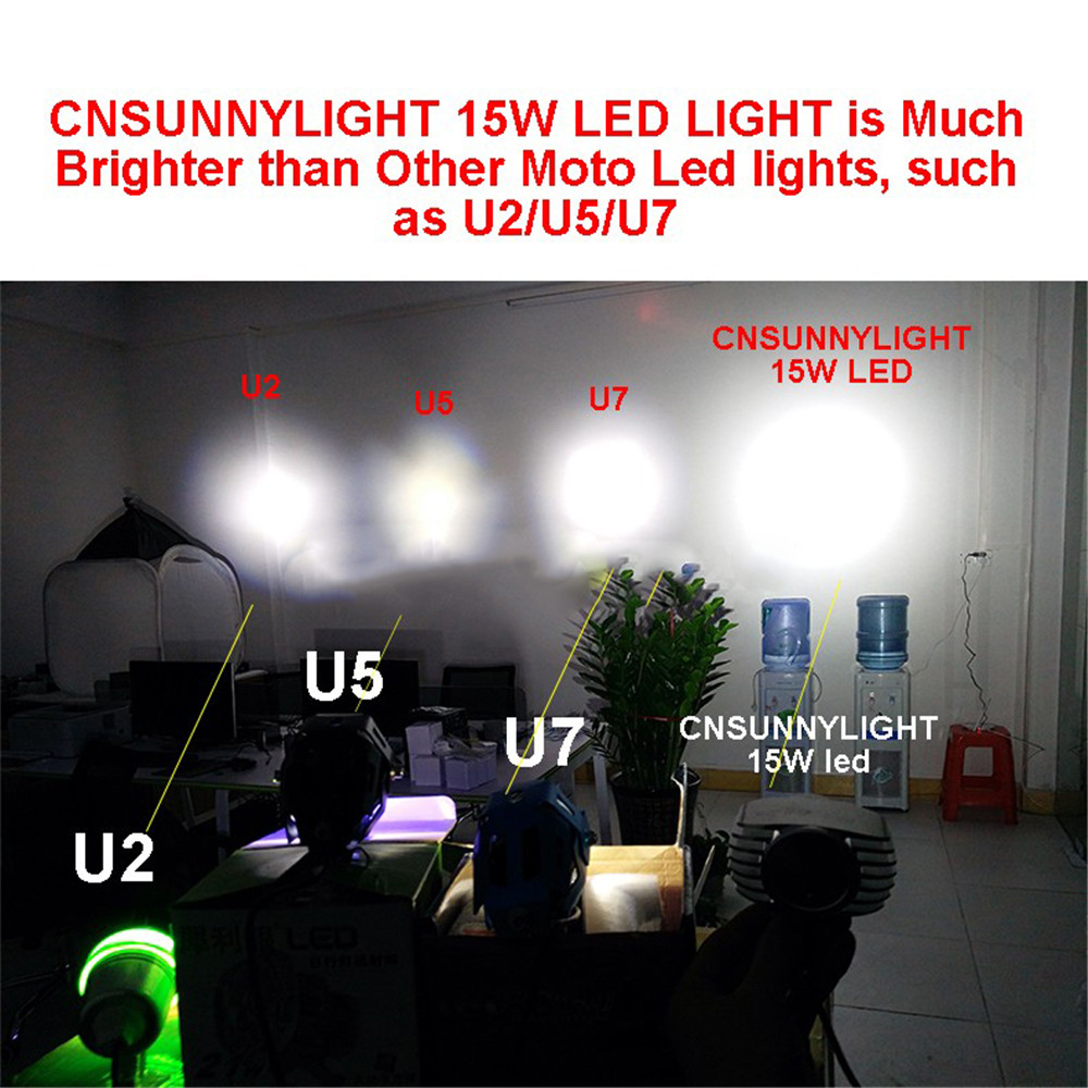 CNSUNNYLIGHT-10W-1500LM-LED-Motorcycle-Headlights-White-HighLow-DRL-Headlamp-1383092