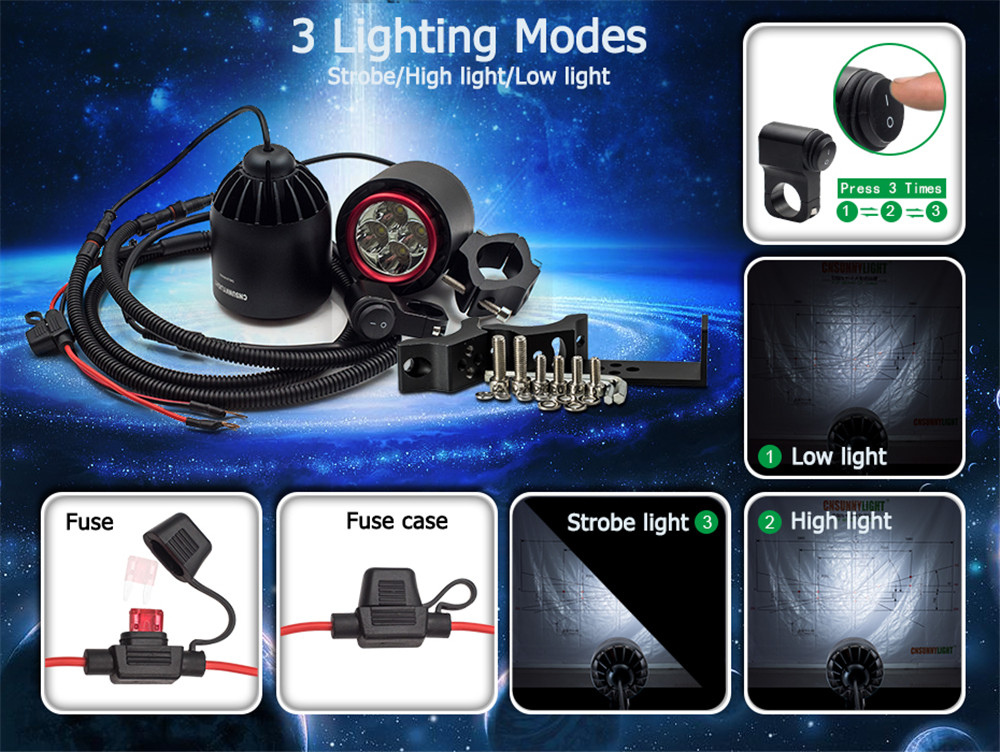 CNSUNNYLIGHT-3400LM-20W-6000K-IP67-Motorcycle-Turbo-LED-Headlights-Flash-Strobe-Light-1382027