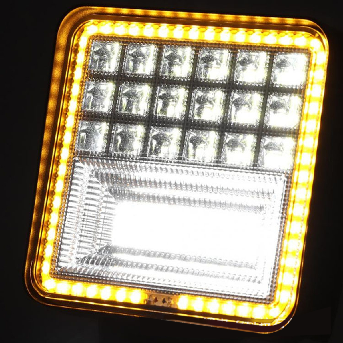 DC-9-30V-Work-Light-Bar-126W-12600lm-IP68-Waterproof-45-LED-WhiteGolden-1667780