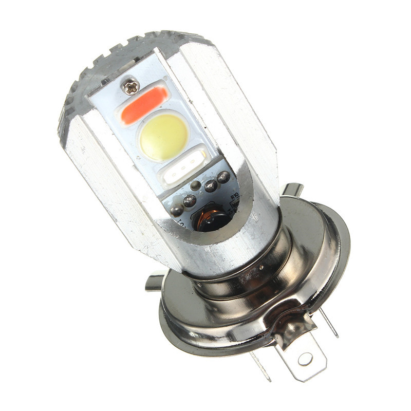 H4-12-24V-Motorcycle-LED-COB-HiLo-Beam-Front-Headlight-Bulb-Lamp-3-Colors-1086764