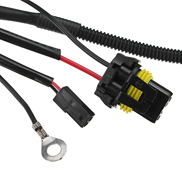 H4-12V-35W-3000h-Motorcycle-Elastic-Xenon-Lamp-HeadLight-Harness-Wiring-Controller-1267959