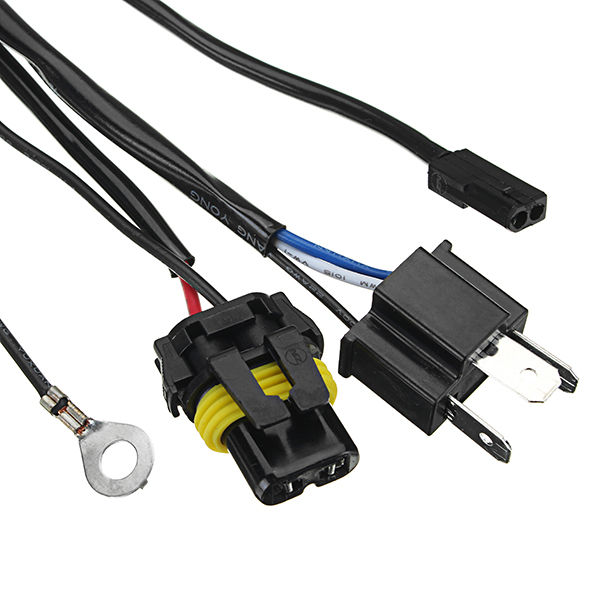 H4-12V-35W-3000h-Motorcycle-Elastic-Xenon-Lamp-HeadLight-Harness-Wiring-Controller-1267959