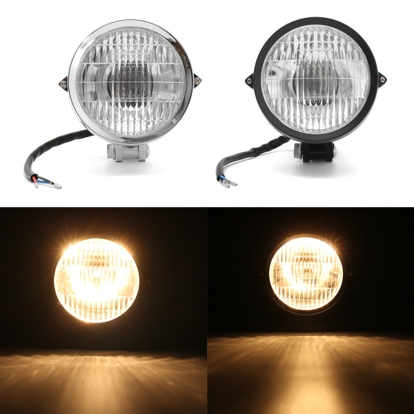 H4-Halogen-Motorcycle-Vintage-Headlight-Hilo-Beam-For-Harley-Bobber-Chopper-Custom-1173318