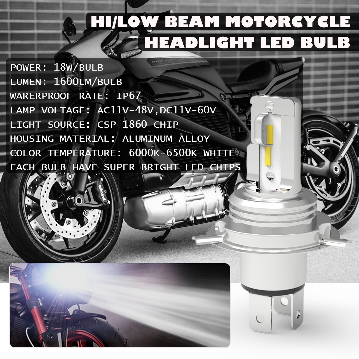 H6-BA20D--H4-9003-HB2-18W-LED-Headlights-Bulb-HiLow-Beam-White-For-Motorcycle-Bike-1598670