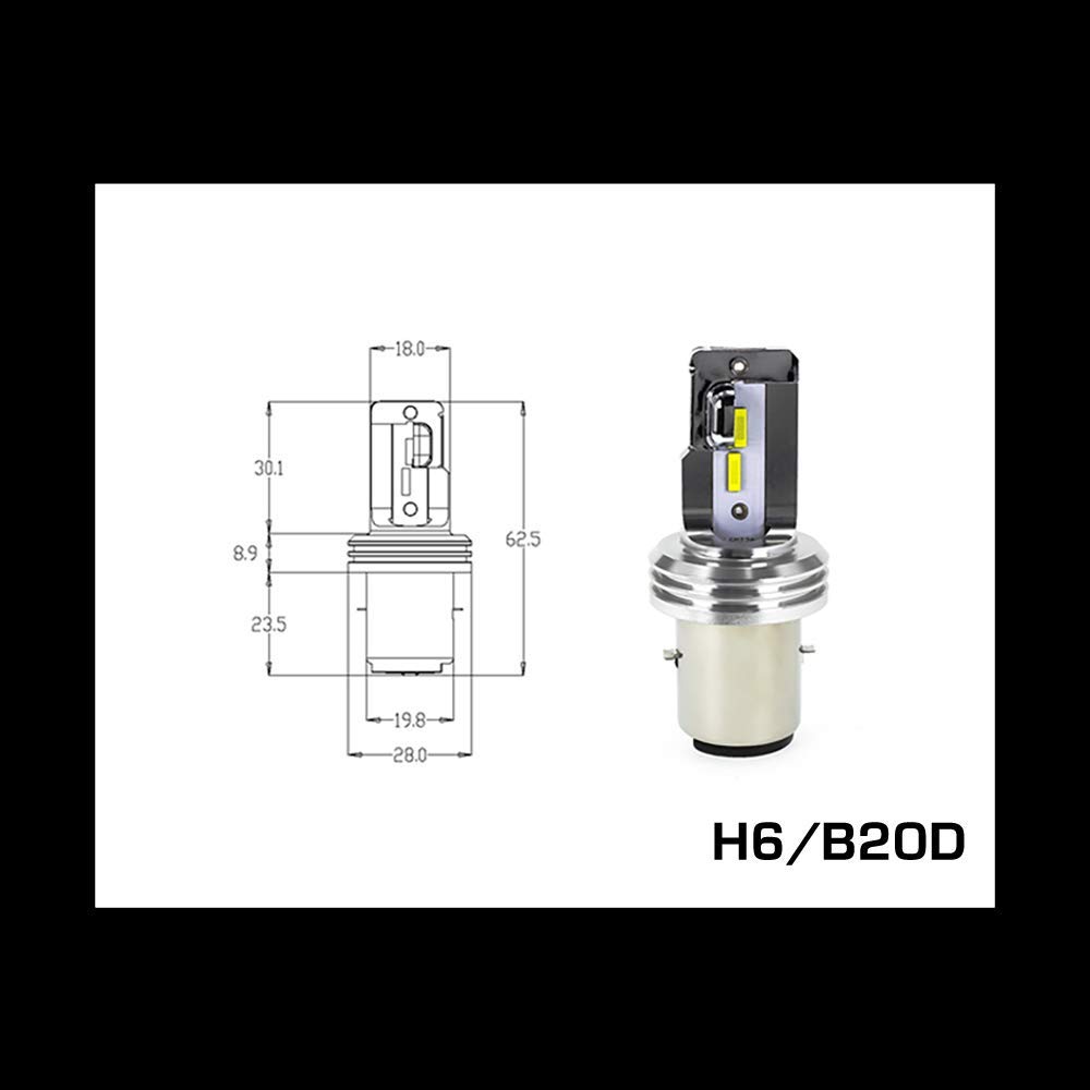 H6-BA20D--H4-9003-HB2-18W-LED-Headlights-Bulb-HiLow-Beam-White-For-Motorcycle-Bike-1598670