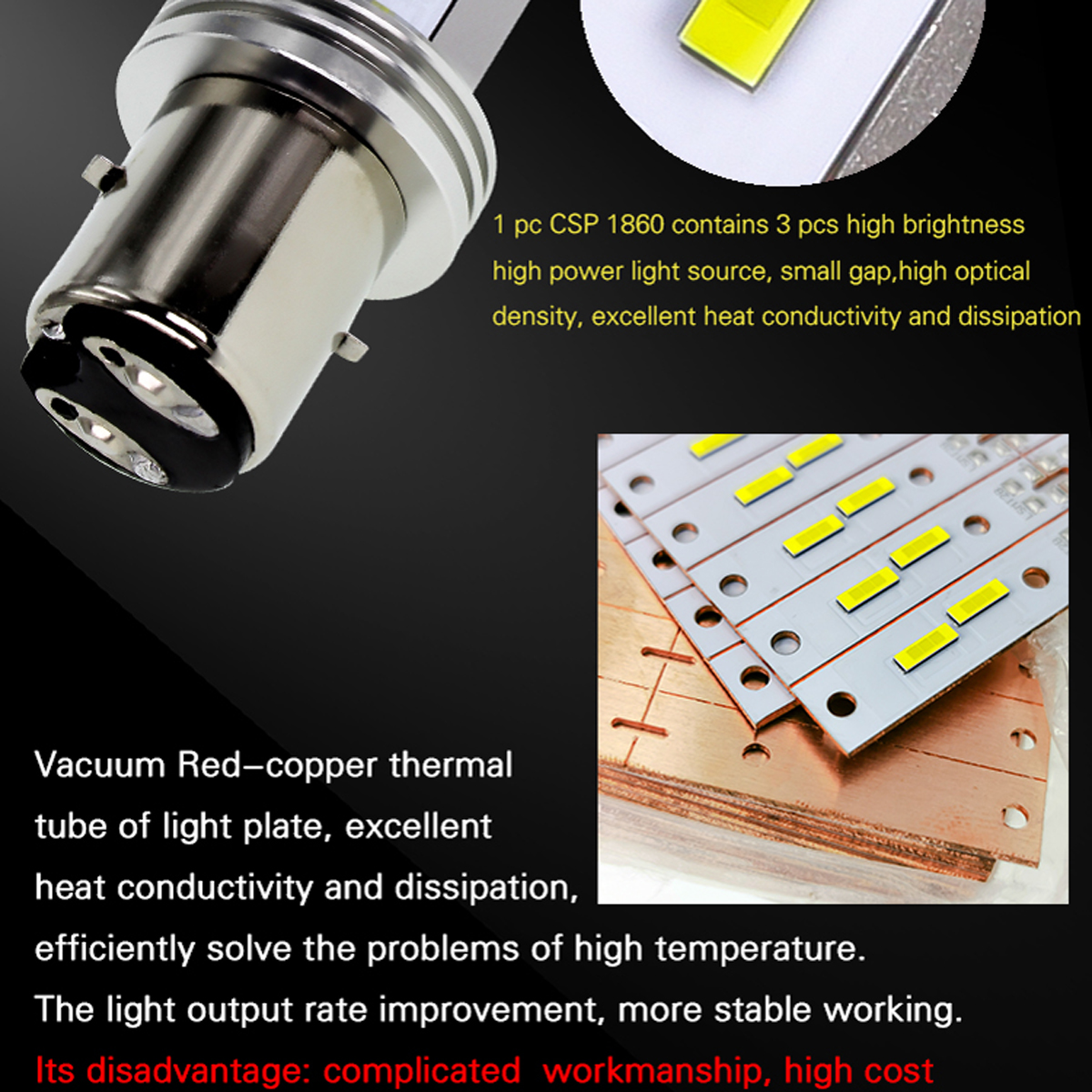 H6-BA20D--H4-9003-HB2-18W-LED-Headlights-Bulb-HiLow-Beam-White-For-Motorcycle-Bike-1598670