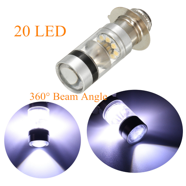 LED-Motorcycle-Fog-DRL-Dual-Light-Bulb-20-SMD-HighLow-Beam-Lamp-Bulbs-P15D-P15D-25-1-H6M-1139839