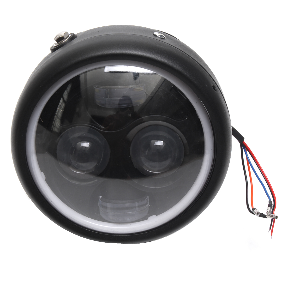 Motorcycle-Cafe-Racer-COB-LED-Projector-Angel-Eye-Headlights-Lamp-1271301