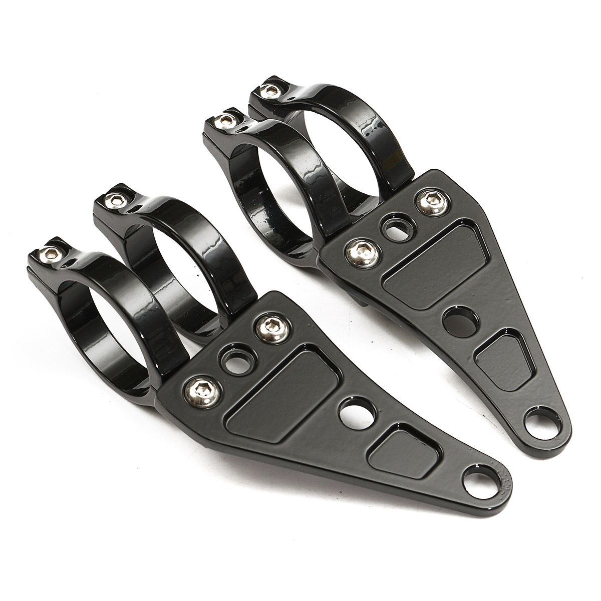 Motorcycle-Headlight-41mm-Fork-Mount-Bracket-Aluminum-1112344