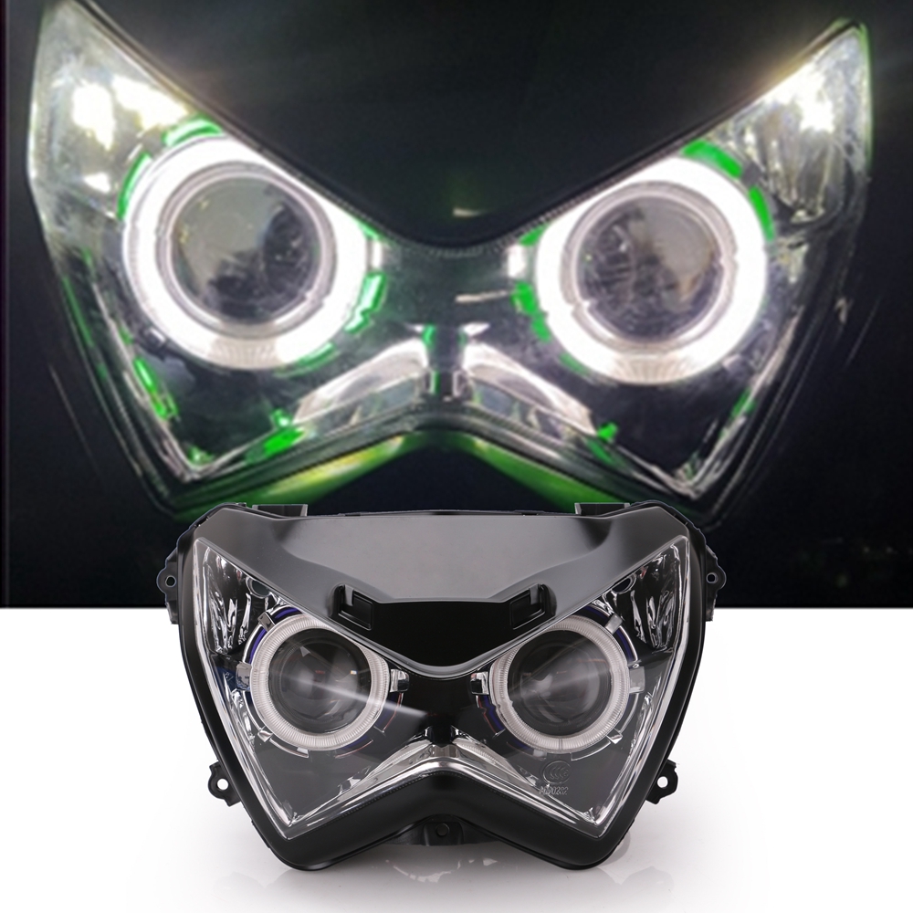 Motorcycle-Headlight-Assembly-Angel-Eyes-Front-Clear-Headlight-Headlamp-For-Kawasaki-Z800-z250-2013--1785029