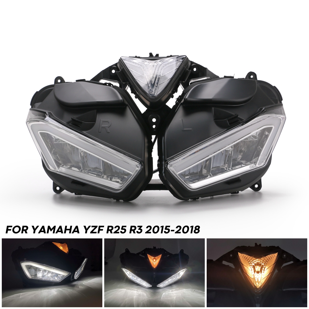 Motorcycle-Headlight-Assembly-Angel-Eyes-Front-Clear-Headlight-Headlamp-For-Yamaha-YZF-R25-R3-YZF-R2-1785032