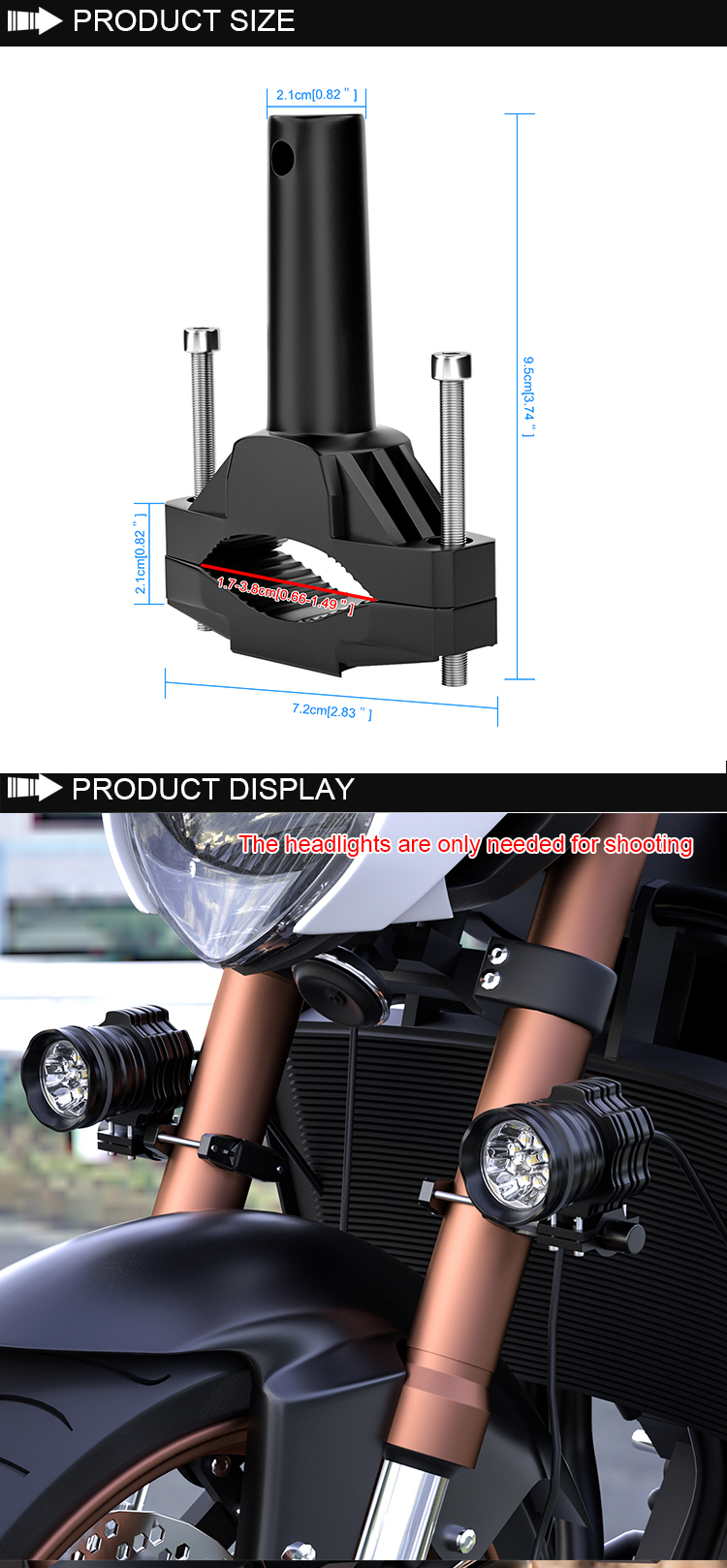 Motorcycle-Light-Bracket-Shock-absorber-Extension-Rod-Frame-Bumper-Modified-Damping-Large-Fixture-Sp-1727155