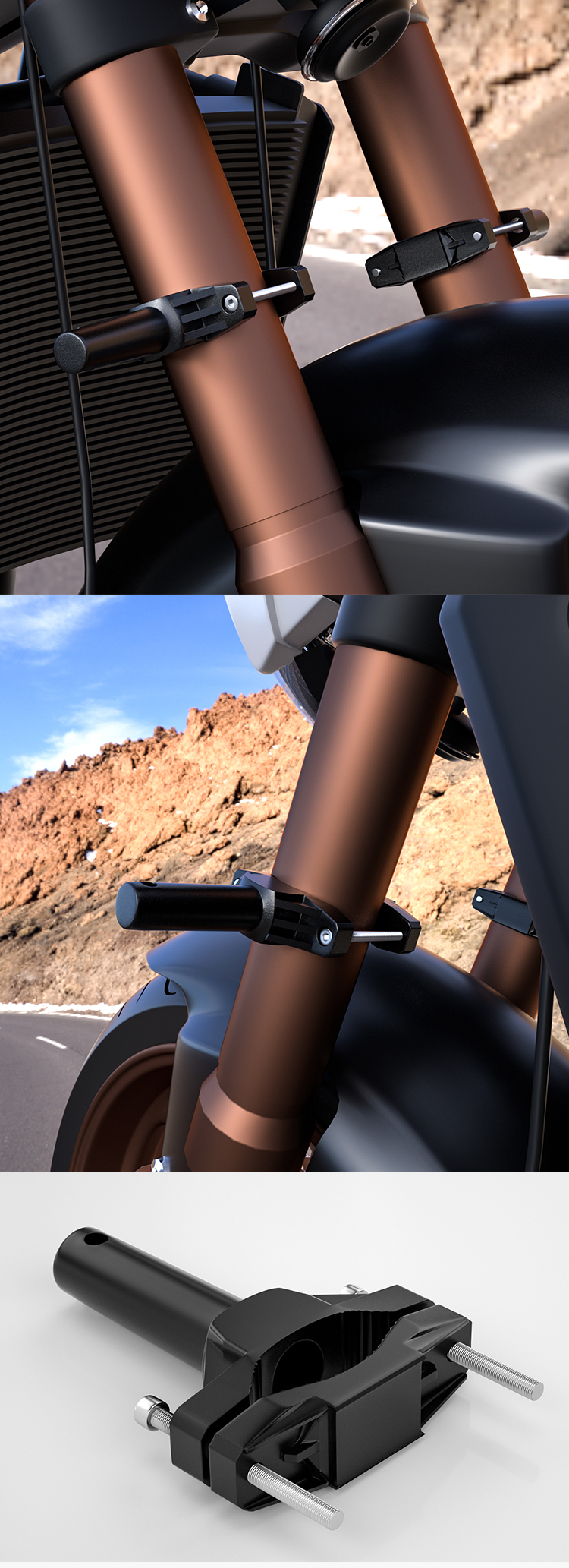 Motorcycle-Light-Bracket-Shock-absorber-Extension-Rod-Frame-Bumper-Modified-Damping-Large-Fixture-Sp-1727155