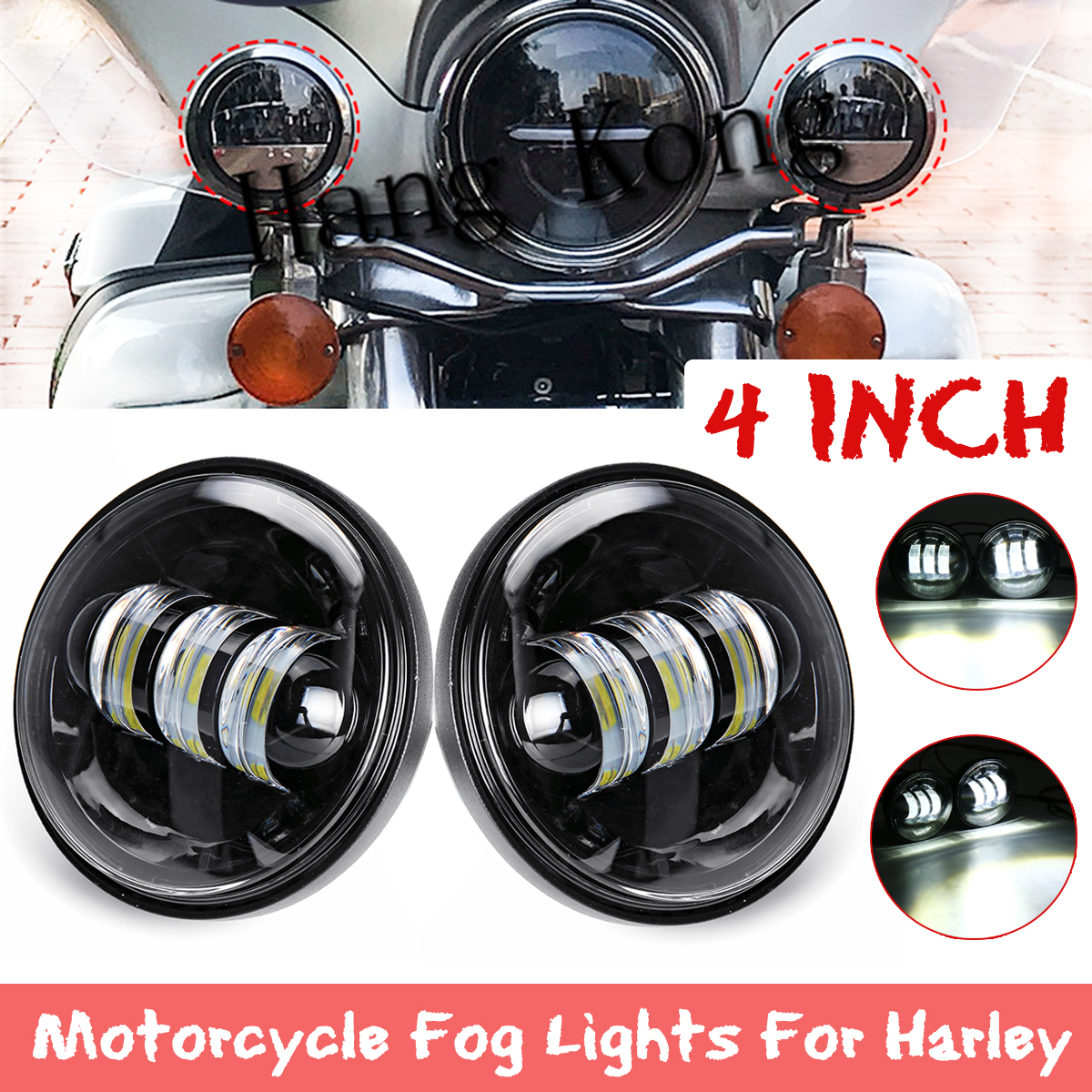 Pair-4-Inch-30W-6000K-LED-Headlights-Flood-Fog-Passing-Light-White-Lamp-Fit-For-Harley-1637448