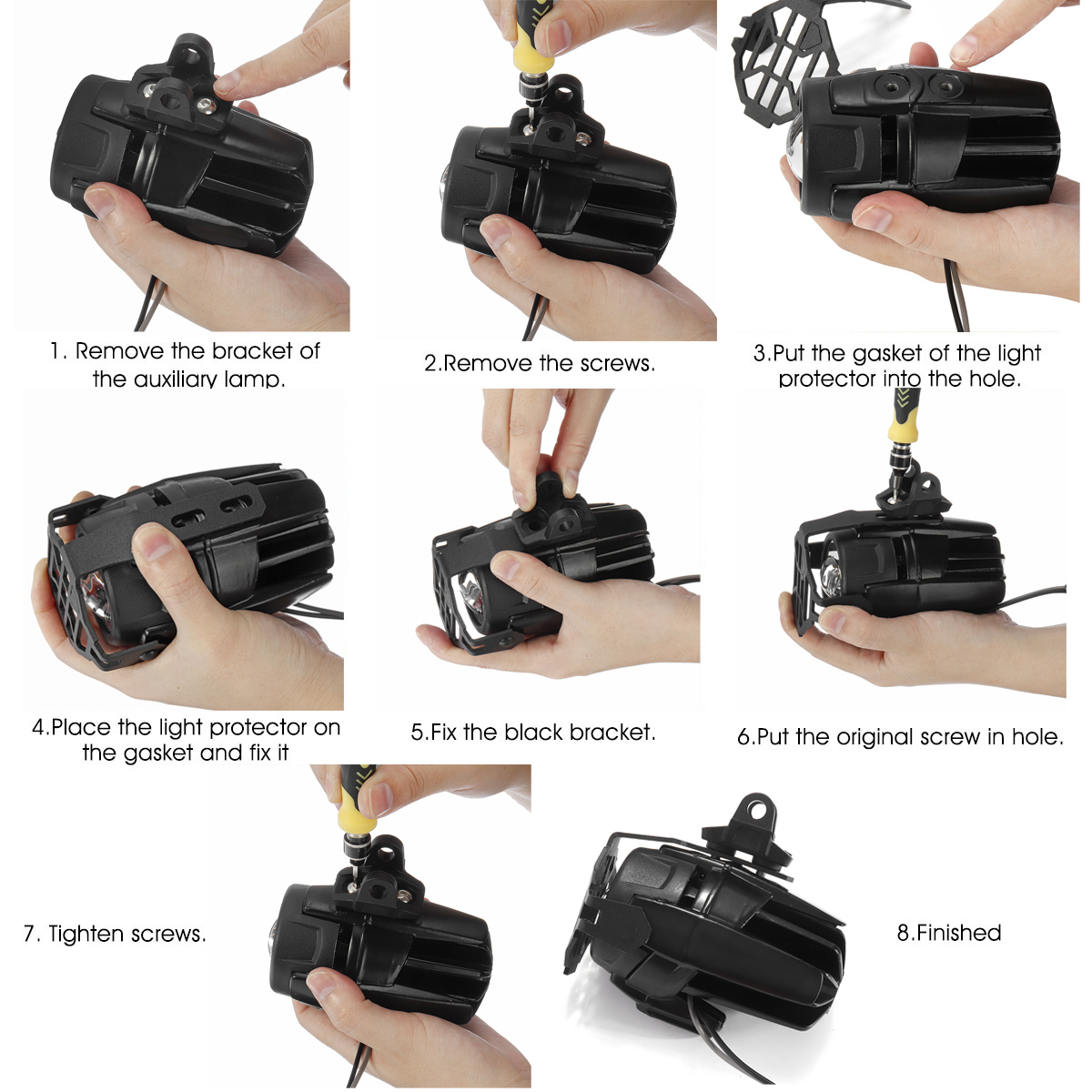 Pair-Auxiliary-Fog-Light-Frame-Protector-Guards-Lamp-Cover-For-BMW-R1200GS-F800GS-Motorcyclce-1634667