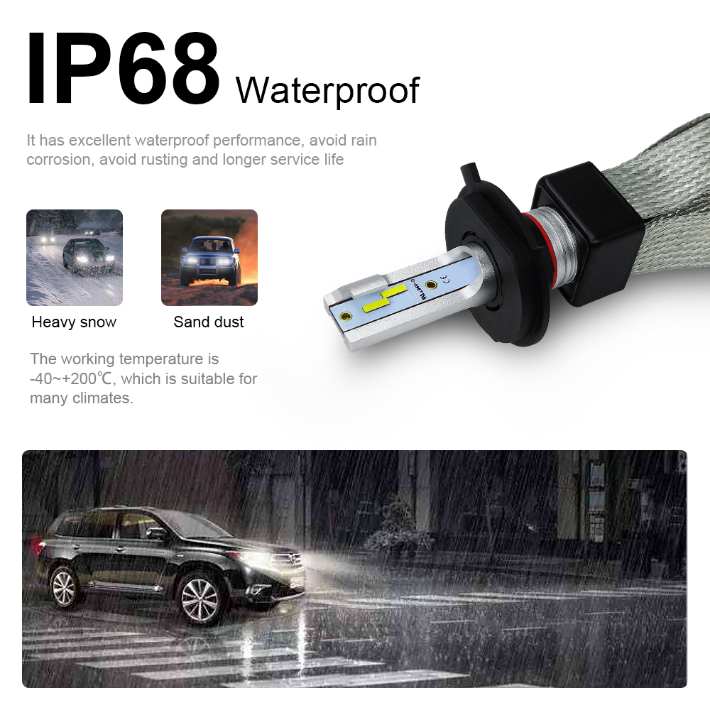 Roadsuntrade-2pcs-12V24V-T8-LED-Bulb-H1H4H7H1190059006-White-Headlights-60W-6000Lm-COB-Headlamp-Auto-1622619