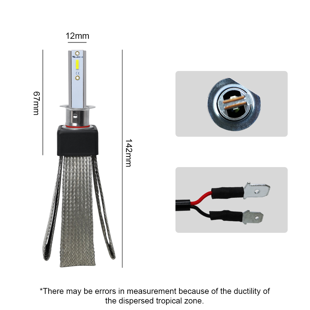 Roadsuntrade-2pcs-12V24V-T8-LED-Bulb-H1H4H7H1190059006-White-Headlights-60W-6000Lm-COB-Headlamp-Auto-1622619