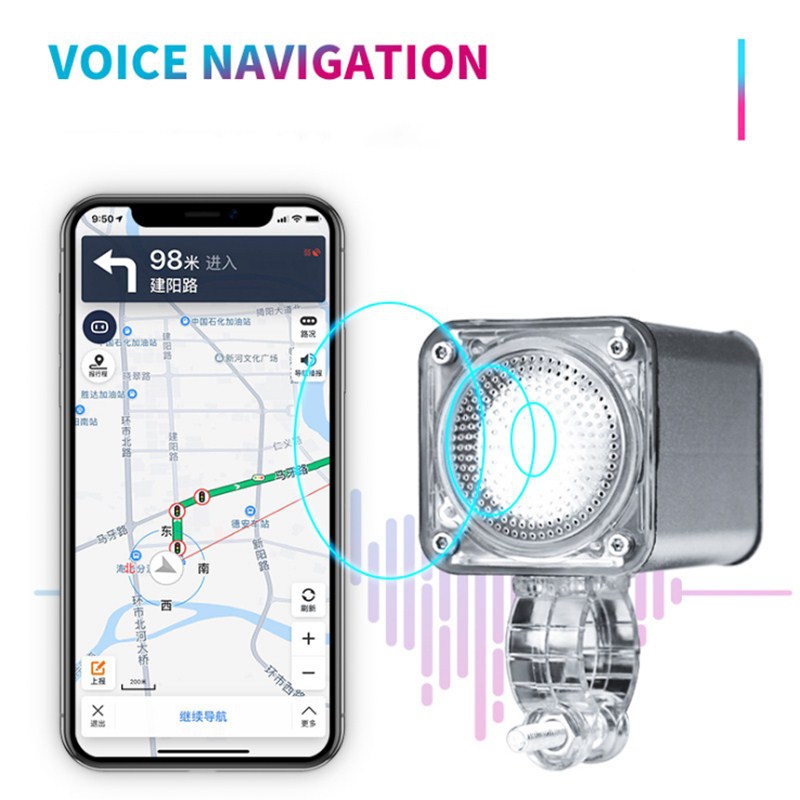 Wireless-Motorcycle-bluetooth-Speaker-With-LED-Headlights-Audio-Voice-Navigation-Electric-Bike-Water-1617829