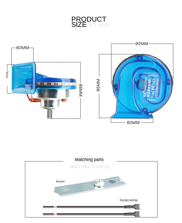 115DB-12V-Super-Loud-Rainbow-Color-LED-Light-Lamp-Glow-Snail-Horn-Waterproof-High-Bass-Modified-Moto-1706868