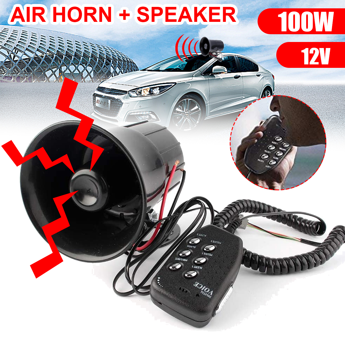 12V-100W-6-Sound-Loud-Car-Warning-Alarm-Police-Fire-Siren-Air-Horn-PA-Speaker-1750427