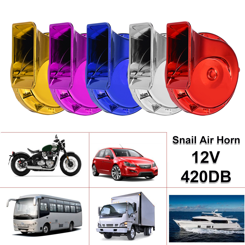 12V-115dB-Snail-Air-Horn-Siren-Loud-Waterproof-For-Truck-Motorcycle-Car-Universal-1749408