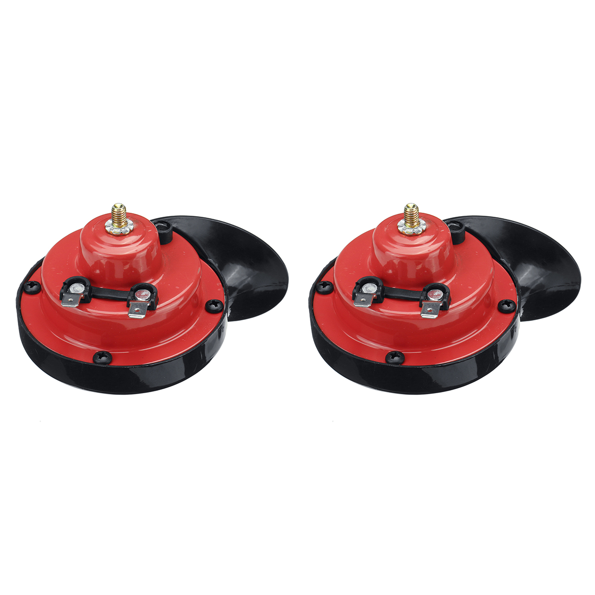12V-300dB-Dual-Tone-Air-Snail-Horns-Loud-Siren-For-Car-Van-Motorcycle-Universal-1779947
