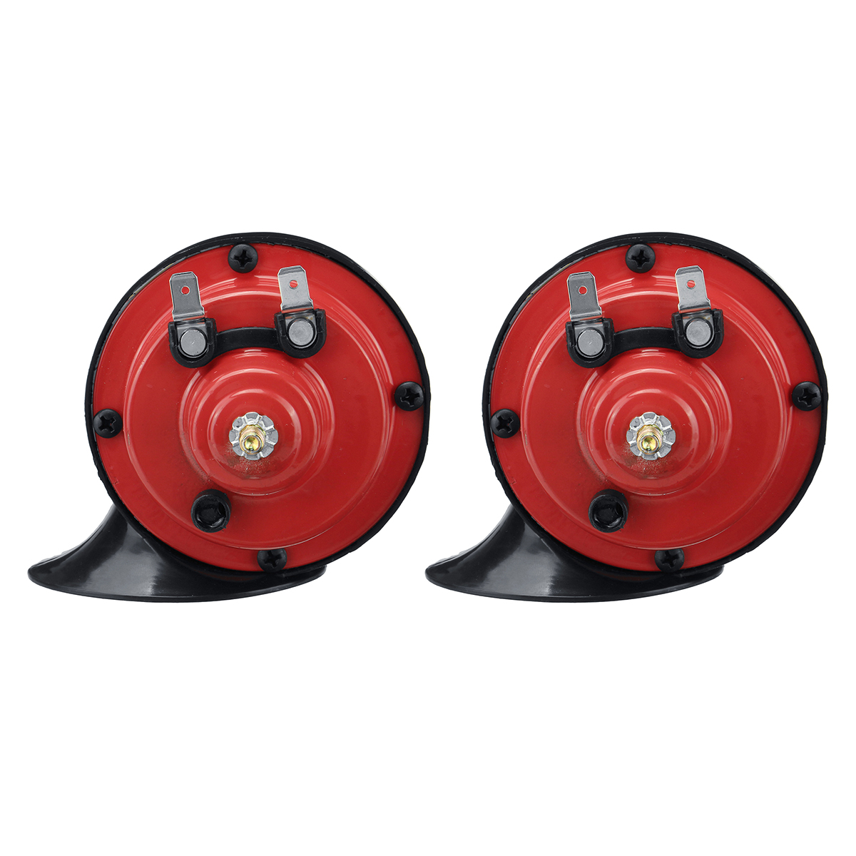 12V-300dB-Dual-Tone-Air-Snail-Horns-Loud-Siren-For-Car-Van-Motorcycle-Universal-1779947