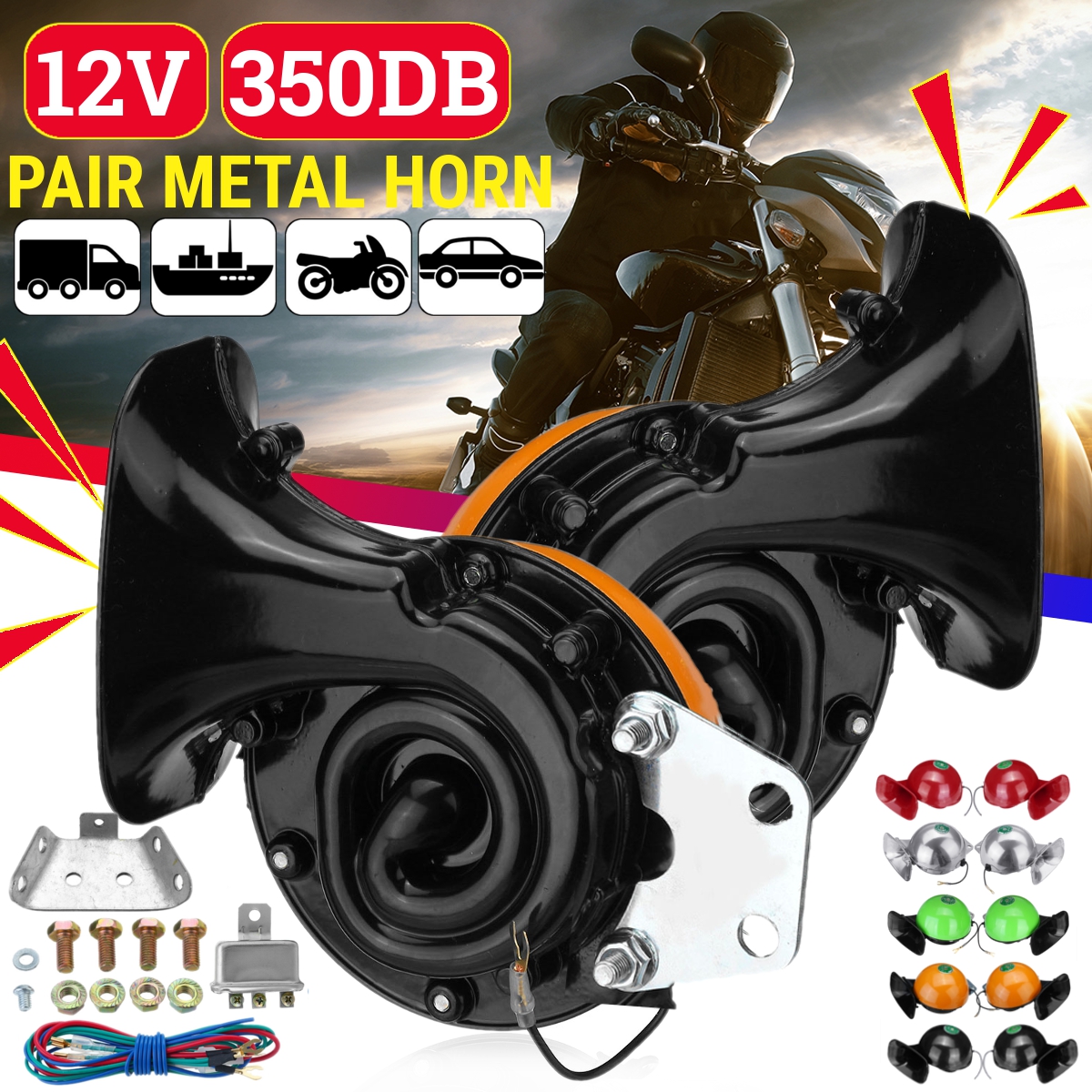 2pcs-12V-350dB-Electric-Bull-Horn-Metal-Super-Loud-Raging-Sound-Waterproof-For-Car-Truck-Motorcycle--1691547