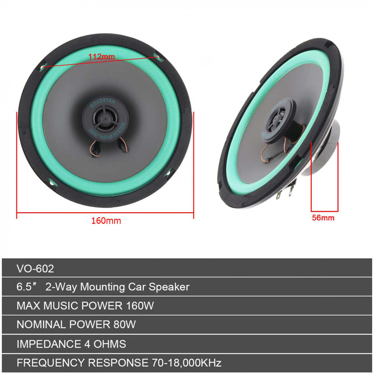 65-Inch-Universal-Car-Horns-Coaxial-Speaker-Audio-Output-High-Sensitivity-1803634