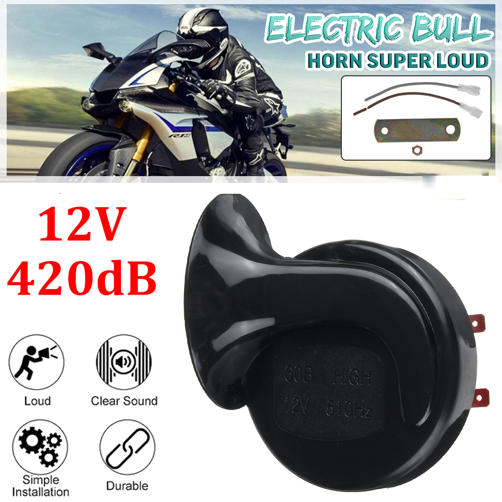 Black-300DB-12V-Super-Loud-Train-Electric-Horn-For-Car-Truck-Bus-Boat-1803640