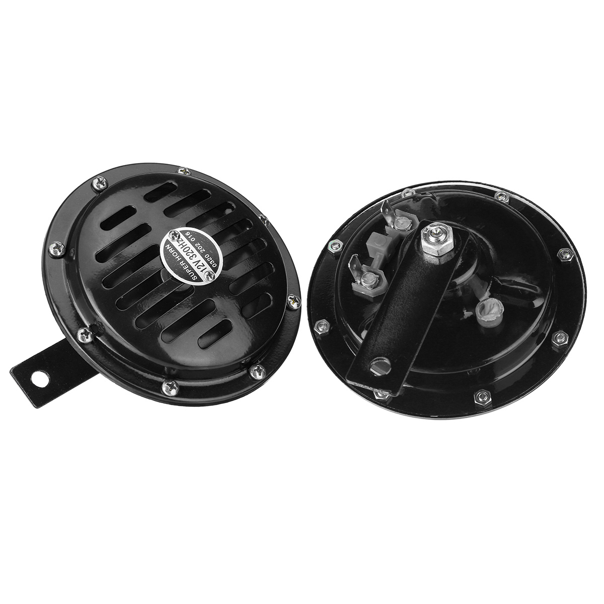 Pair-12V-115dB-Horn-Compact-Super-Tone-Loud-Blast-Stainless-Steel-4-Colors-1693864
