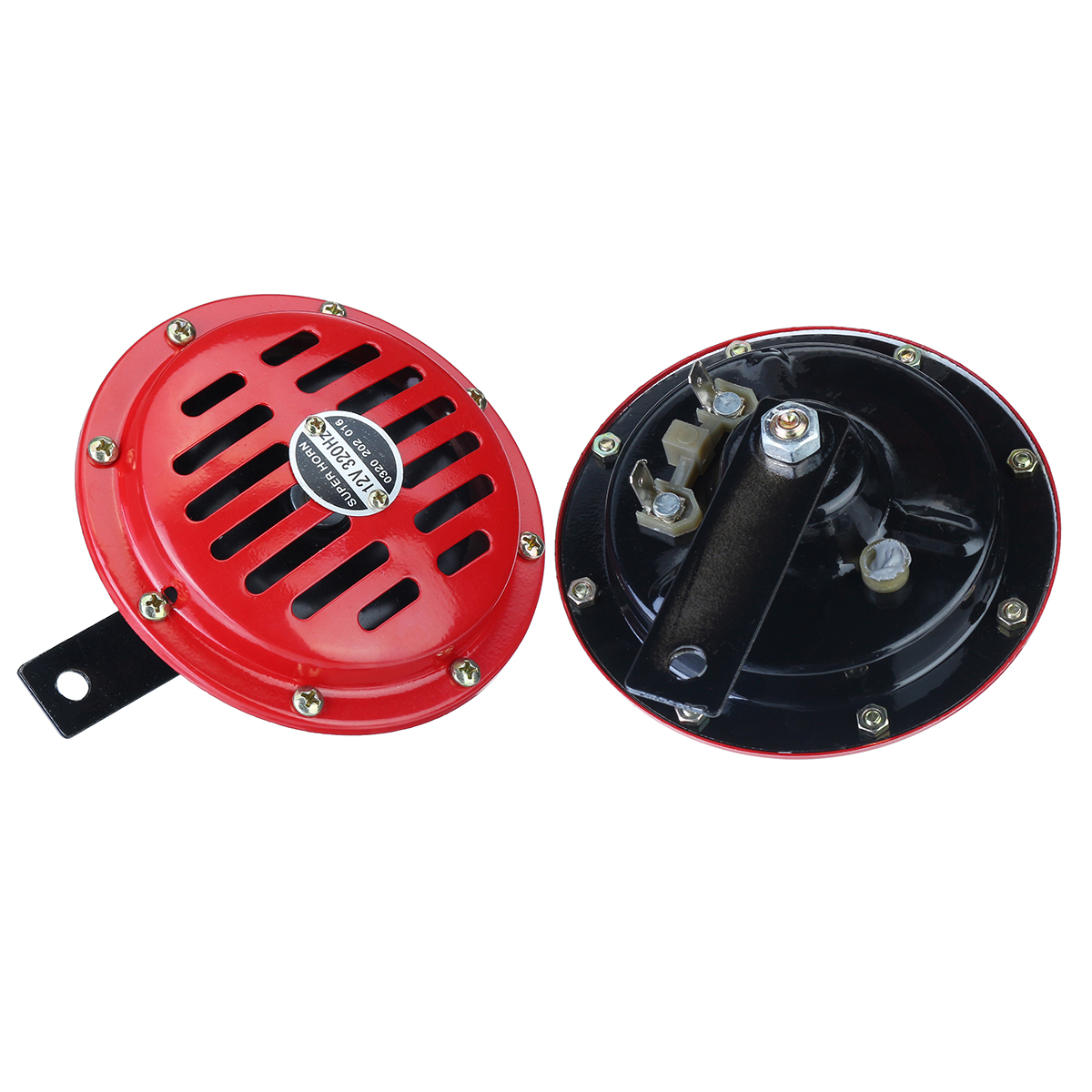 Pair-12V-115dB-Horn-Compact-Super-Tone-Loud-Blast-Stainless-Steel-4-Colors-1693864